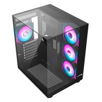 TURBOX Teras Akvaryum Cam Tasarım 4XARGB Fan 500W PSU USB 3.0 ATX Oyuncu Bilgisayar Kasası
